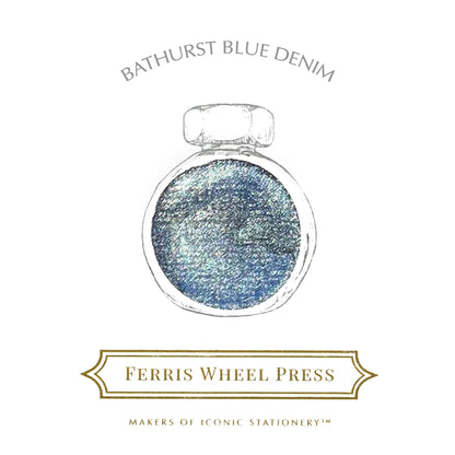 Ferris Wheel Press "Bathurst Blue Denim" 38ml Bottled Ink