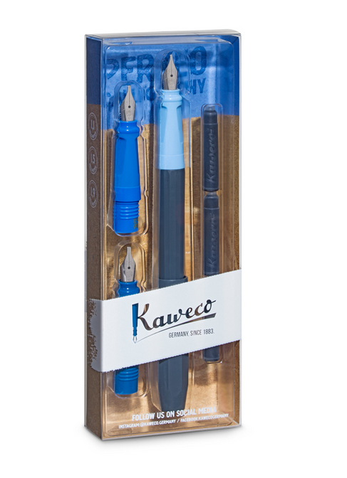 Kaweco Perkeo Calligraphy Set-Blue