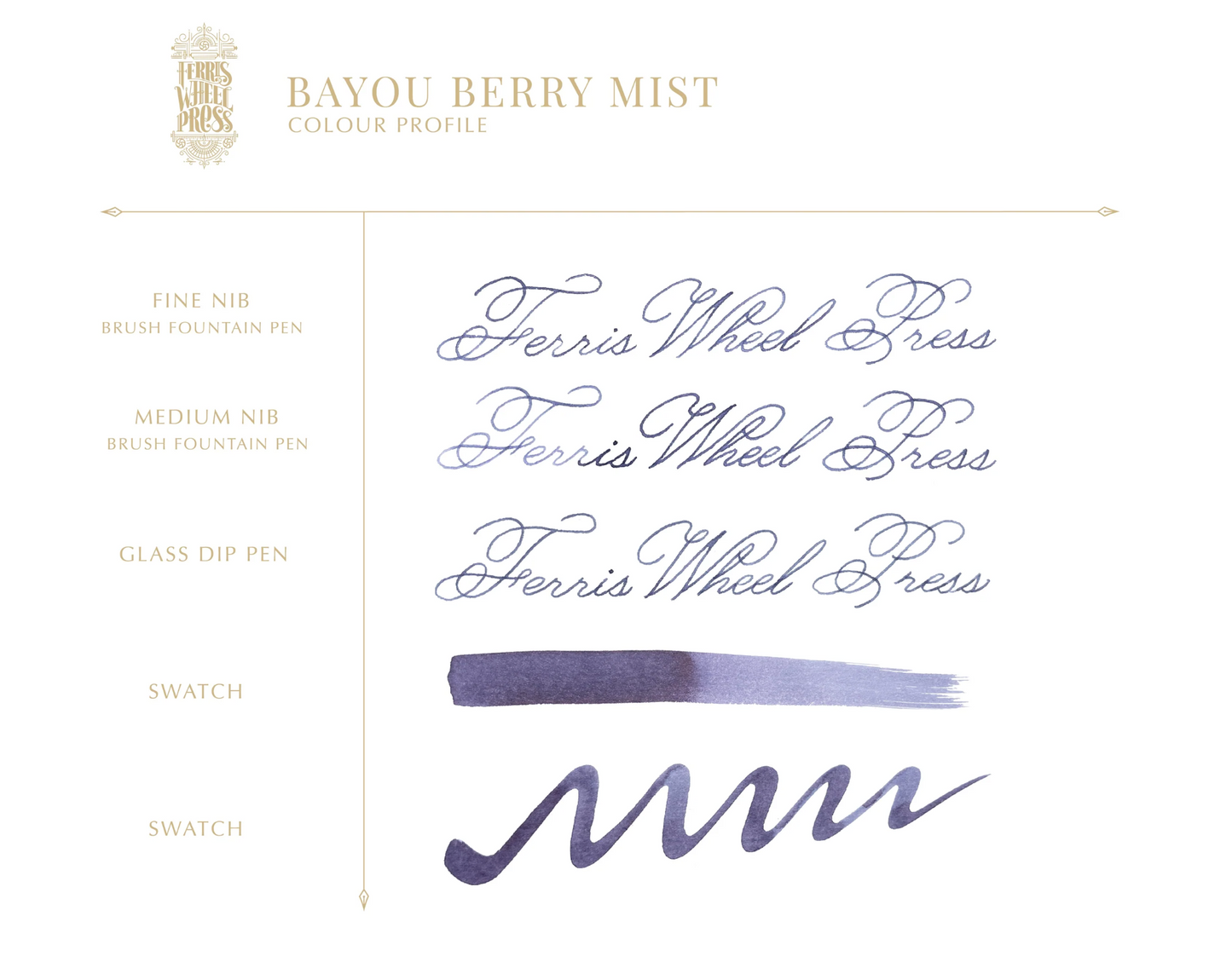 Ferris Wheel Press "Bayou Berry Mist" 38ml Bottled Ink