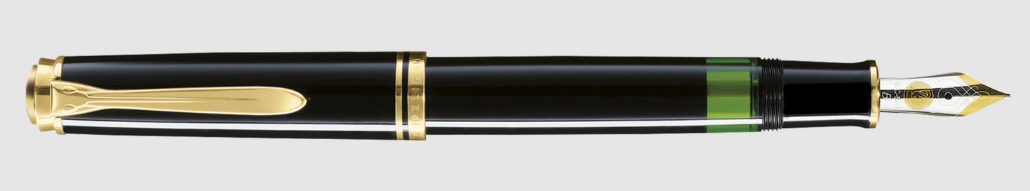 Pelikan Souveran M600 Black Fountain Pen- 14KT nib