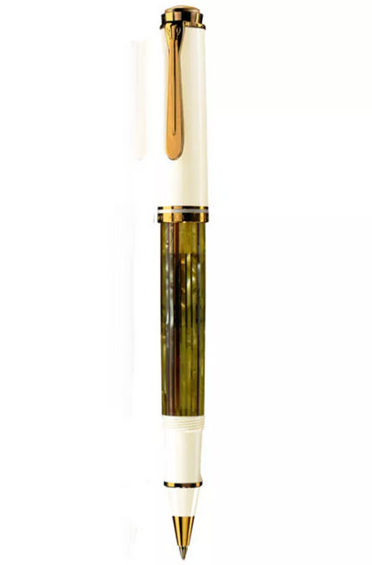 Pelikan Souveran R400 Tortoiseshell-White Rollerball Pen