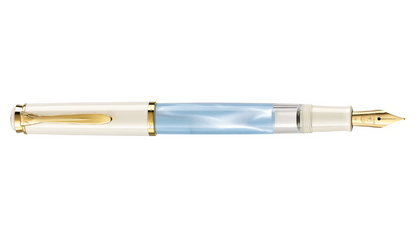 Pelikan Classic Pastel Blue M200 24KT Plated Steel Fountain Pen