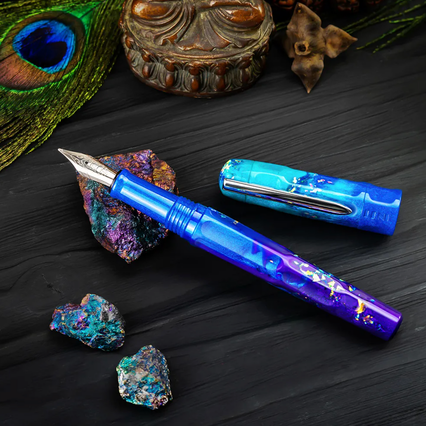 Benu Talisman Peacock Ore Fountain Pen