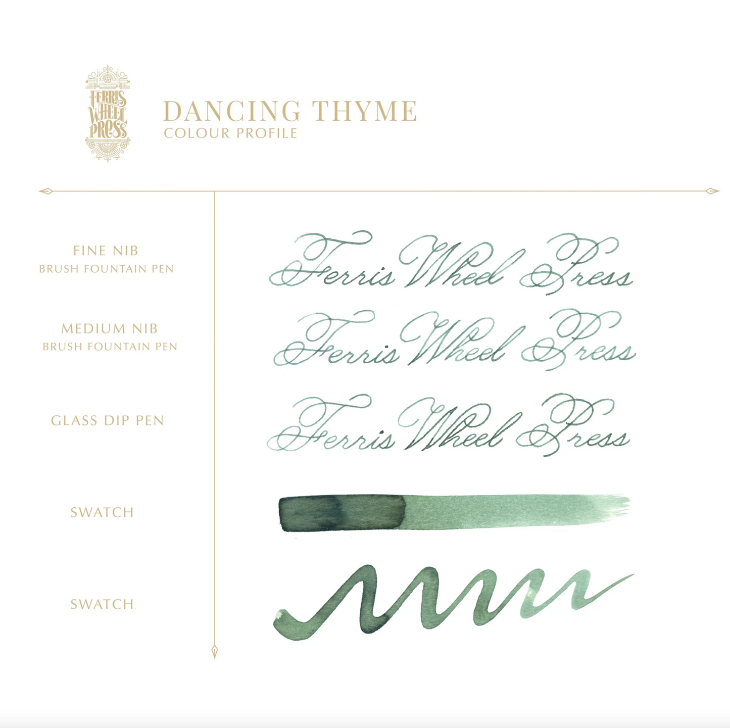 Ferris Wheel Press "Dancing Thyme" 38mL Bottled Ink