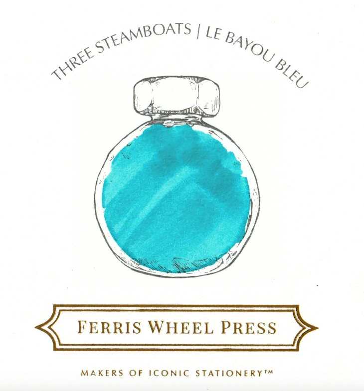 Ferris Wheel Press "Three Steamboats" 38ml Bottled Ink