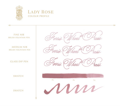 Ferris Wheel Press "Lady Rose" 38ml Bottled Ink