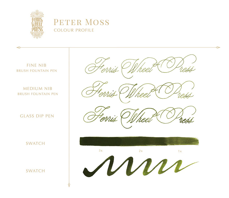 Ferris Wheel Press "Peter Moss" 38ml Bottled Ink