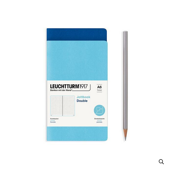 Leuchtturm1917 A6 Pocket Jottbook Softcover Notebook - Pack of Two