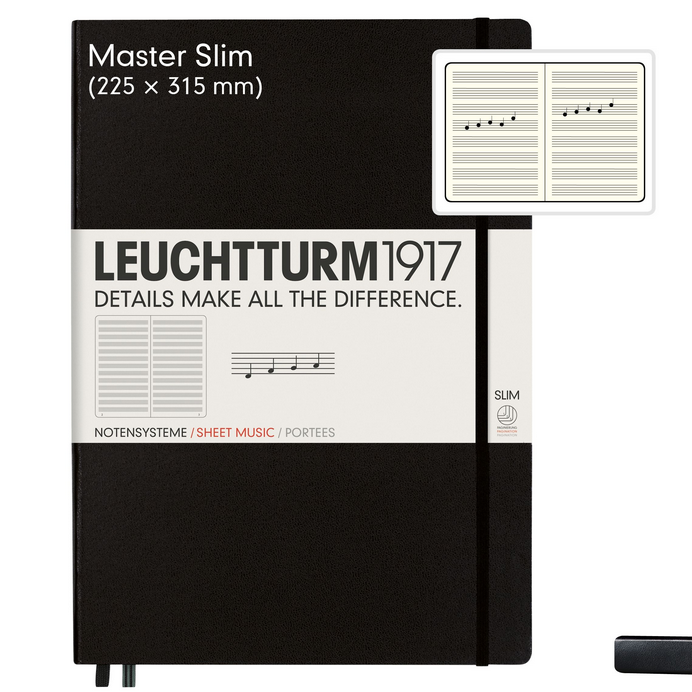 Leuchtturm1917 A4+ Master slim with staves