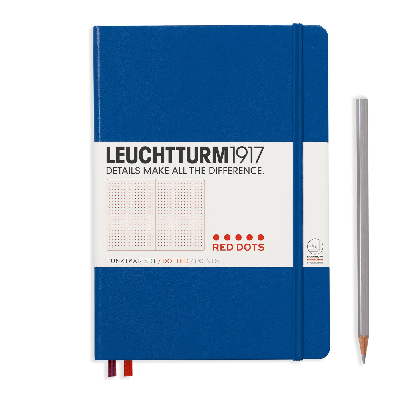 Leuchtturm1917 Red Dotted A5 Hardcover Notebook