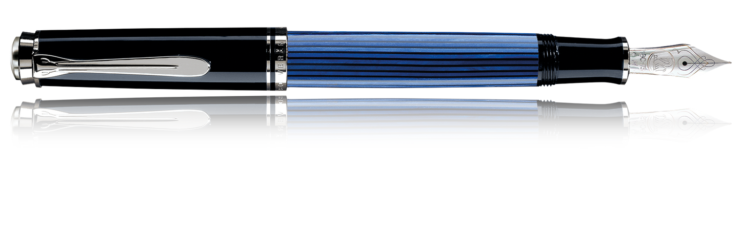 Pelikan Souveran M405 Black/Blue Fountain Pen